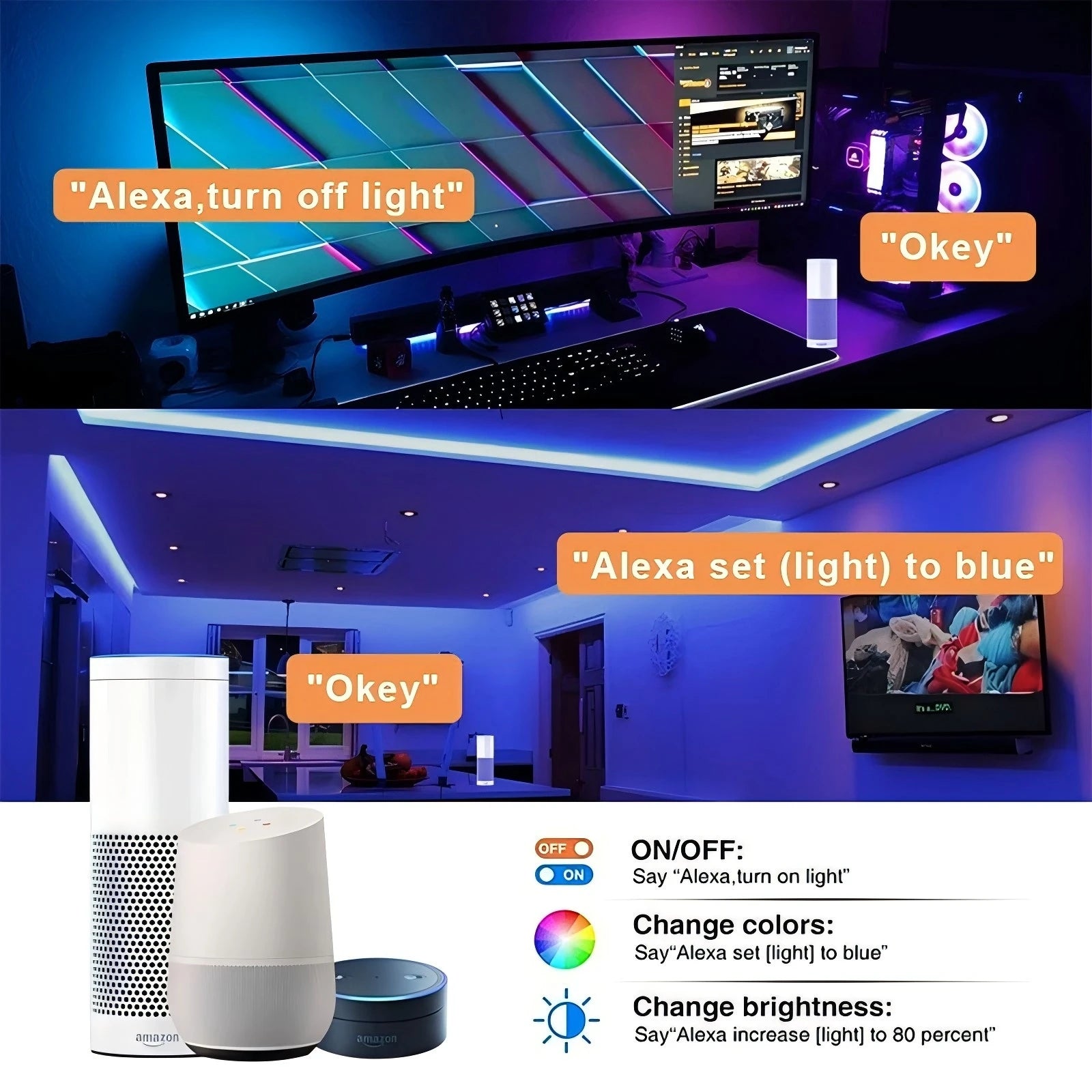 1-30M 5V RGB USB LED Strip Light, DIY, Color Changing, Flexible Strip, Diode, LED Light for Room Decoration, Lighting