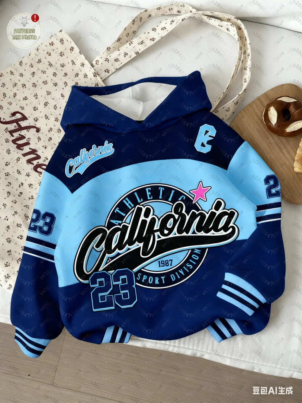 Men's and boys' long-sleeved hoodie, 3D printed, casual, cartoon design, for girls and women, autumn and winter
