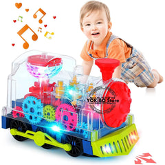 Train électrique jouet pour enfants tout-petits Train rampant avec son léger musique jouets éducatifs précoces jouets de Train pour enfants jouets pour bébés
