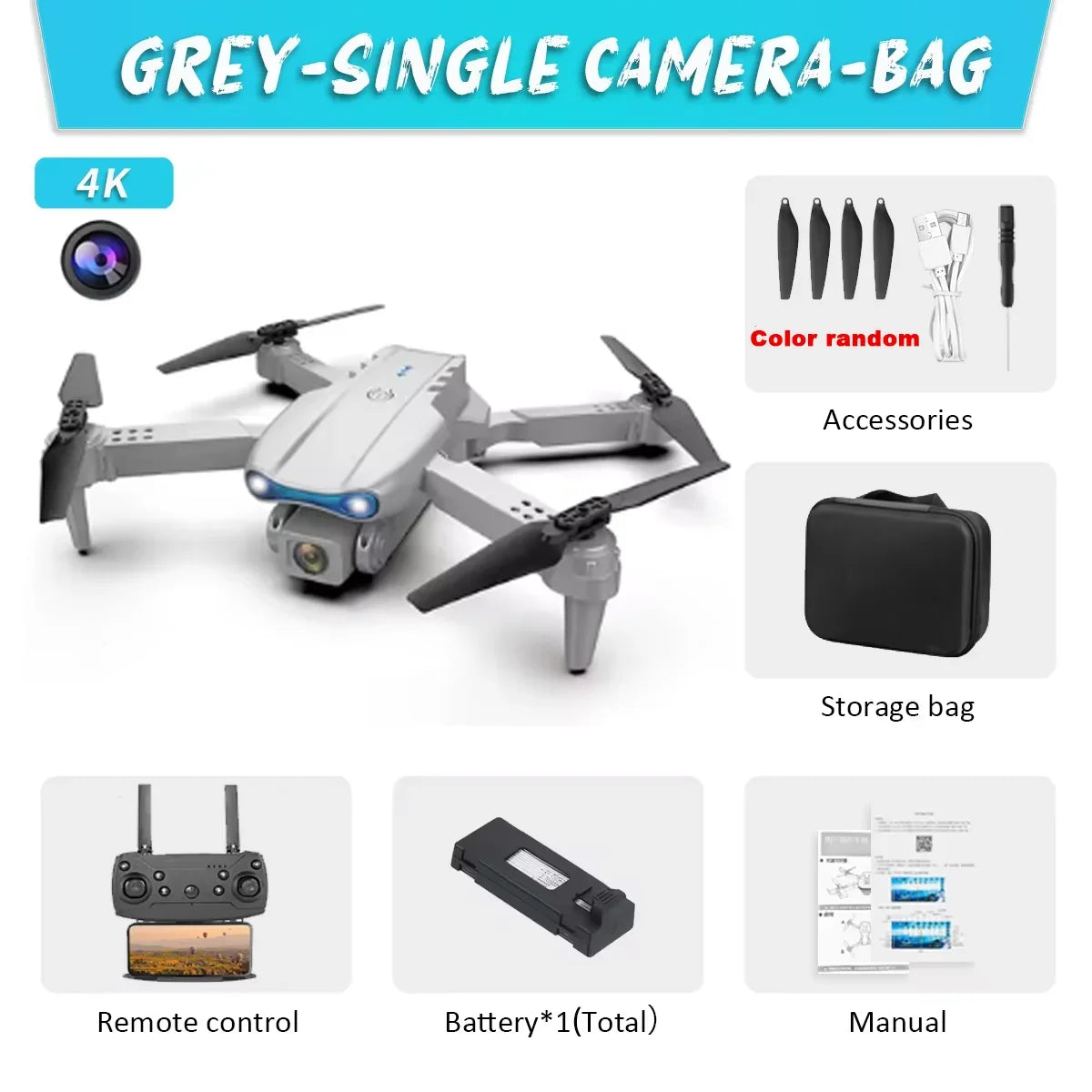 Drone professionnel HD E99Pro 4k double WIFI fpv quadrirotor avion avec évitement d'obstacles pour caméra de Drone de photographie aérienne