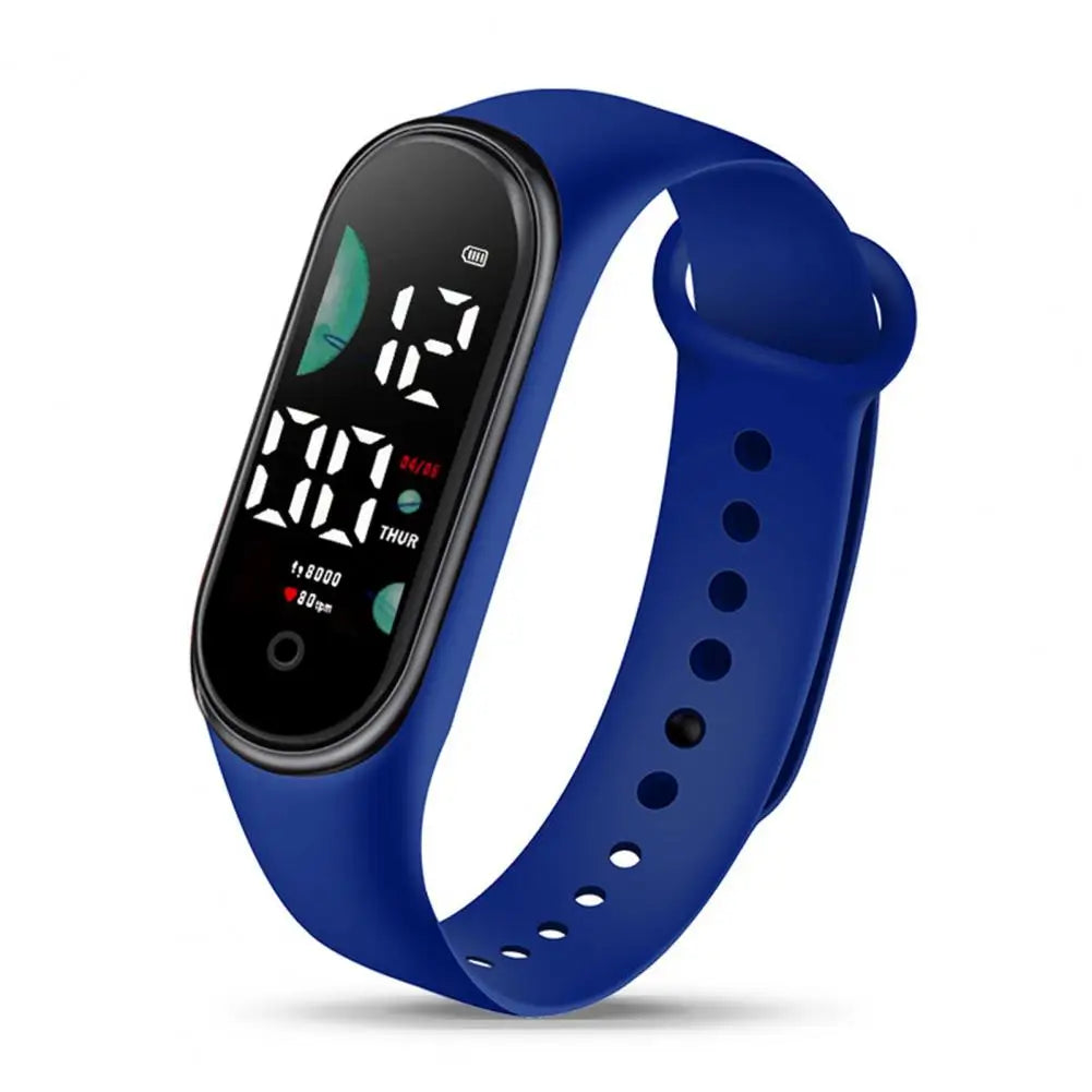 Montre de sport électronique pour enfants, étanche, grand écran de police, affichage LED, Shoous, date automatique, calendrier complet, montre numérique