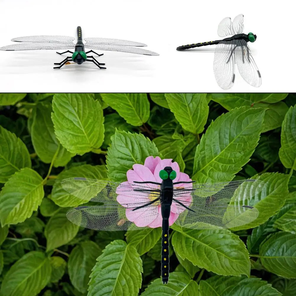 Simulation d'insecte libellule, modèle anti-moustiques, ornements suspendus d'extérieur, outil de répulsif pour jardin et ferme, 4 ou 10 pièces