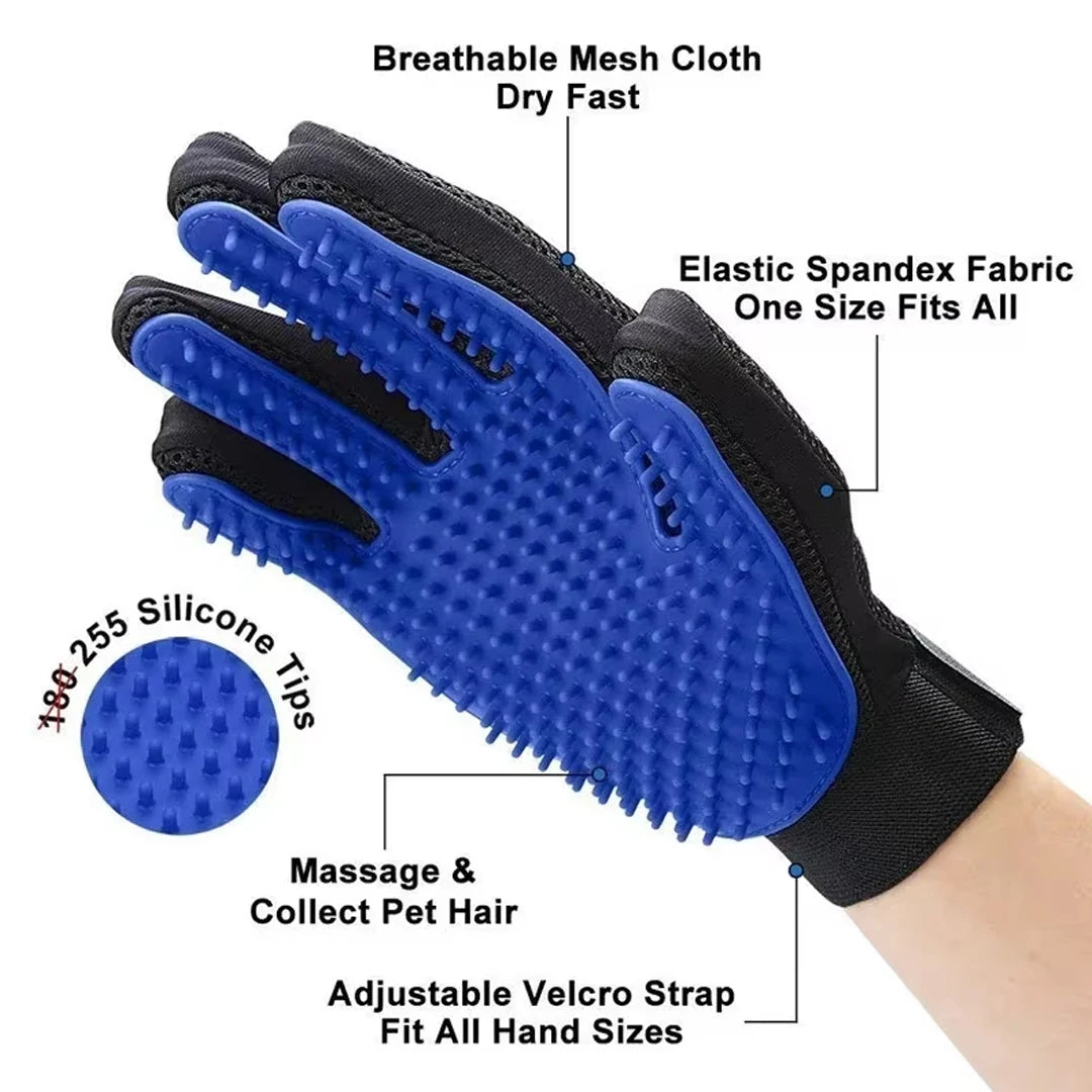 Gants de toilettage pour animaux de compagnie, brosse à cheveux et peigne pour chats, gants pour baigner, nettoyage des chiens, épilation pour chiens, accessoires d'utilisation d'animaux