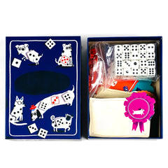 Jeu de cartes-un jeu sur les dés roulants pour augmenter votre chance et le chien, jeu de société, jeux interactifs en famille, jeux de vacances