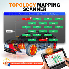LAUNCH X431 PRO3 V + 5.0 Diagnostic Tool OBD2 Automotive Scanner for Cars, Topology Mapping, and Automotive Mechanics.
