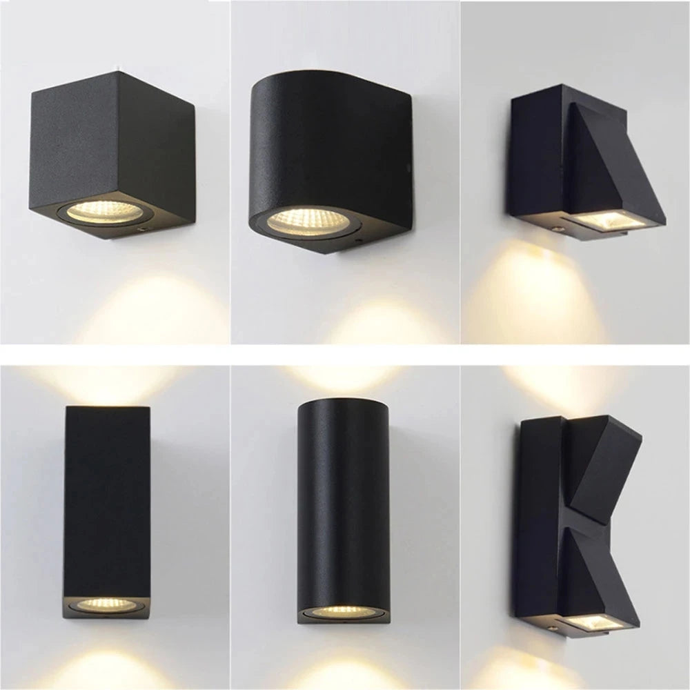 Applique Murale LED à Double Tête Imperméable Conforme à la Norme IP65, Éclairage d'Extérieur, 5/10W