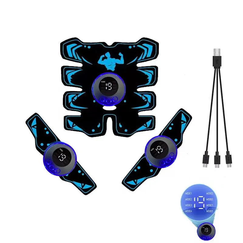 Masseur musculaire rechargeable USB bras ABS 3 en 1, coussin d'entraînement sans fil intelligent, Fitness, entraînement Abdominal, corps électrique