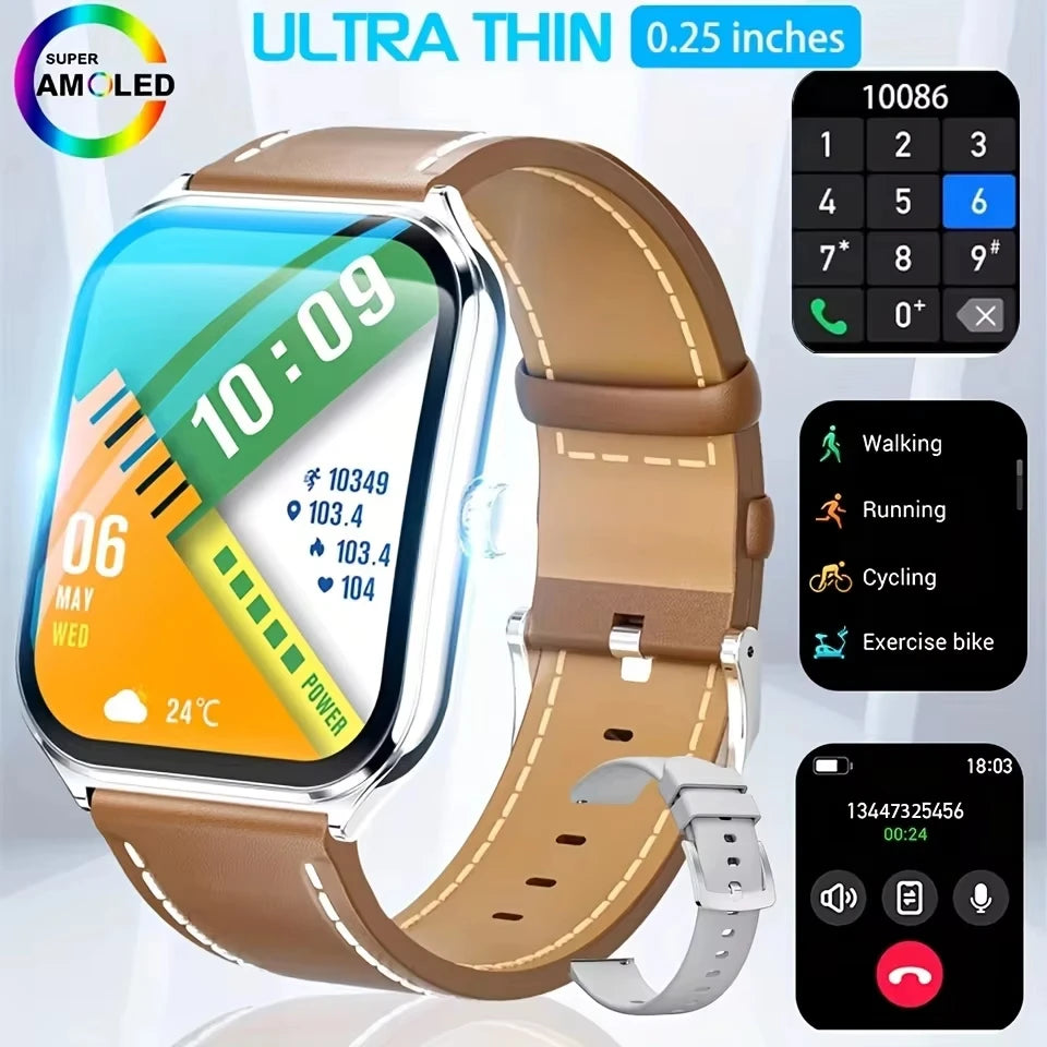 Nouvelle montre intelligente 2025, montre de sport de 1,96 pouces, étanche IP67, plus de modes sportifs 110, traqueur d'activité physique, montre ultra-mince.