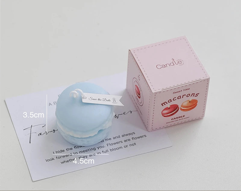 Bougies parfumées Macaron végétal naturel, Magnolia Yulan, Fruits parfumés, aromathérapie, fête, feuille rouge fraîche, bougie pour la maison