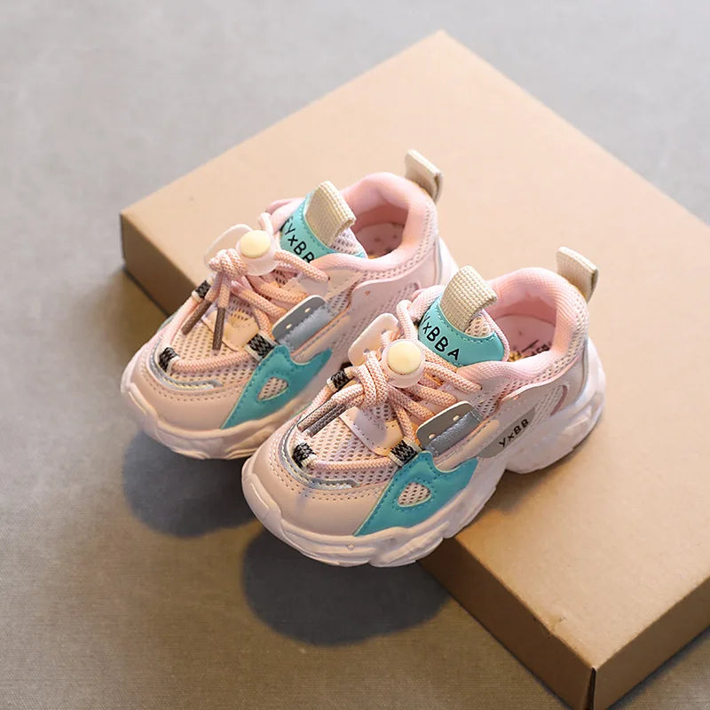 Chaussures de Sport pour enfants, baskets en maille respirante pour garçons et filles, chaussures de course en plein air, printemps-automne