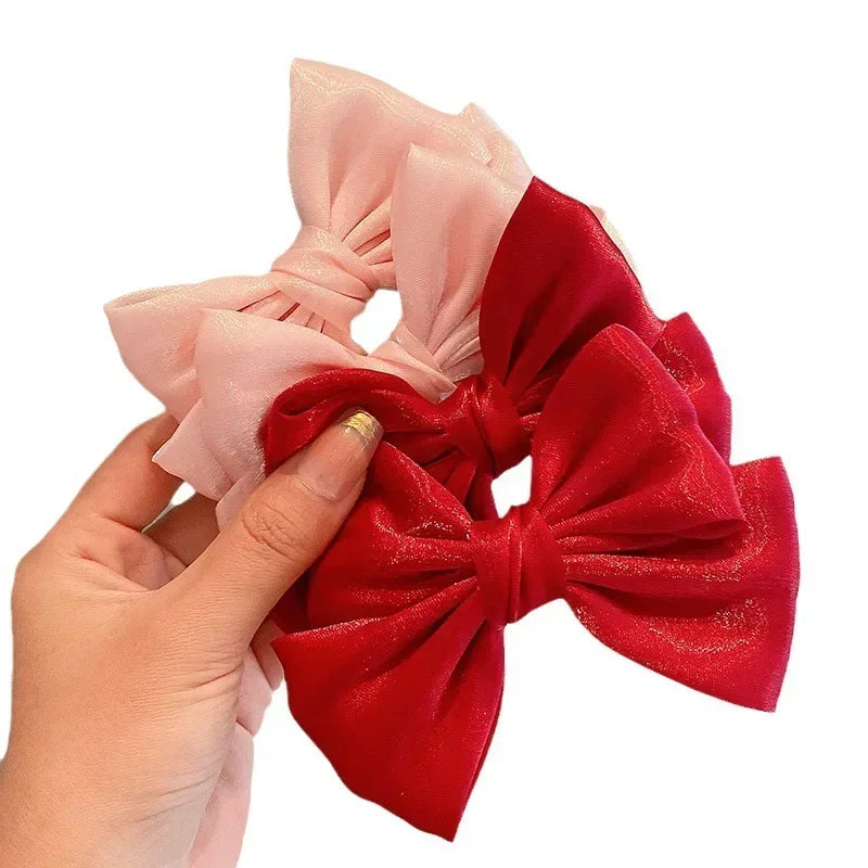 Enfants arc épingle à cheveux noir rouge rose princesse pinces à cheveux filles enfants cheveux accessoires coréen mode pinces à cheveux chaude