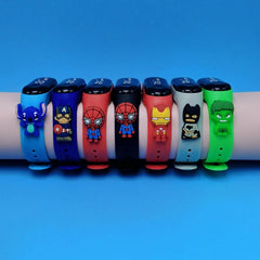 Dessin animé Marvel montre pour enfants montres de mode électronique affichage LED numérique montres étanche cadeau de vacances enfants montres
