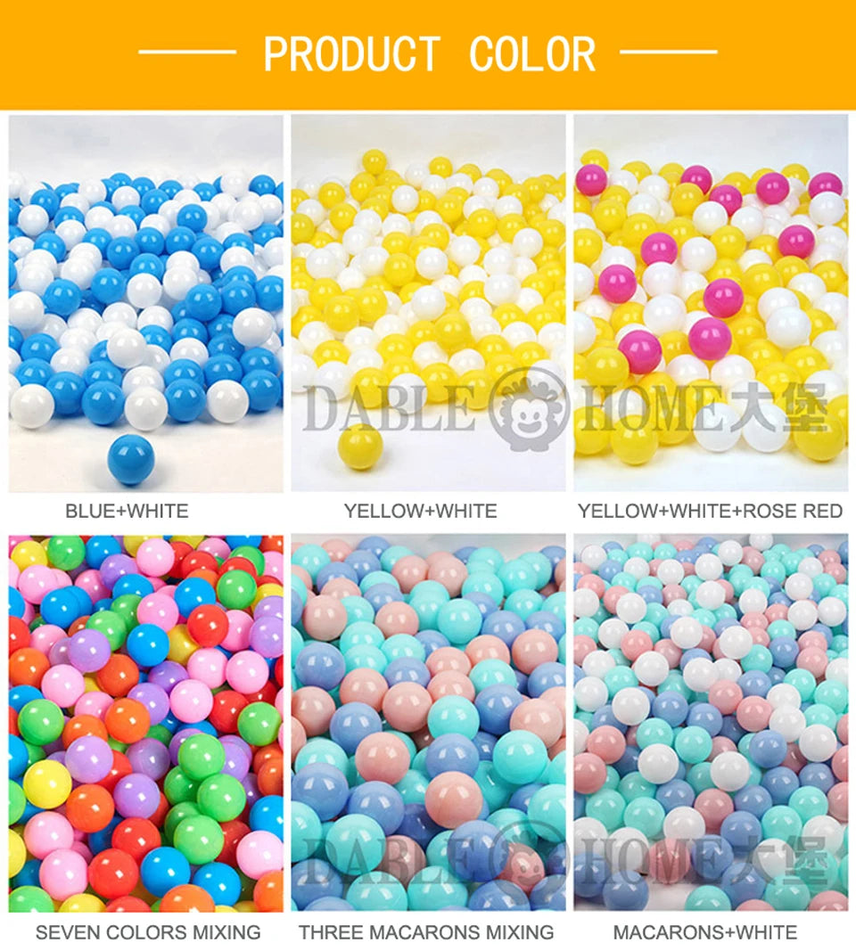 Balle de Sport en plein Air écologique piscine d'eau océan vague balle 50pcs 5.5cm Stress balle d'air jouets drôles pour enfants enfant Ballenbak