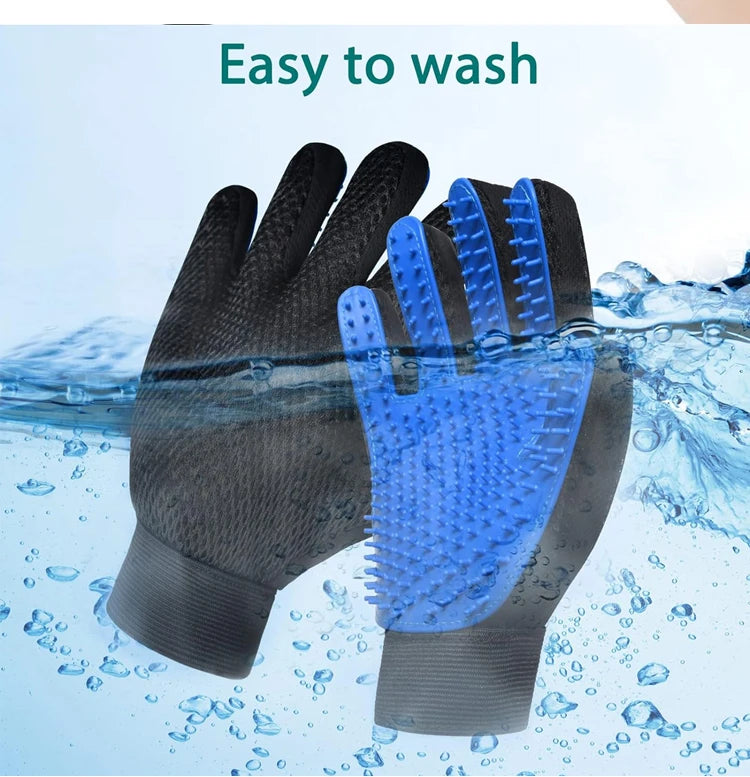 Gants de toilettage pour animaux de compagnie, brosse à cheveux et peigne pour chats, gants pour baigner, nettoyage des chiens, épilation pour chiens, accessoires d'utilisation d'animaux