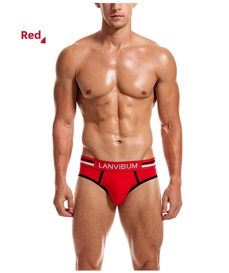 Ensemble 2 pièces - slips de sous-vêtements pour hommes en coton respirant jeunesse taille moyenne sous-vêtements pour hommes de grande taille slips d'été