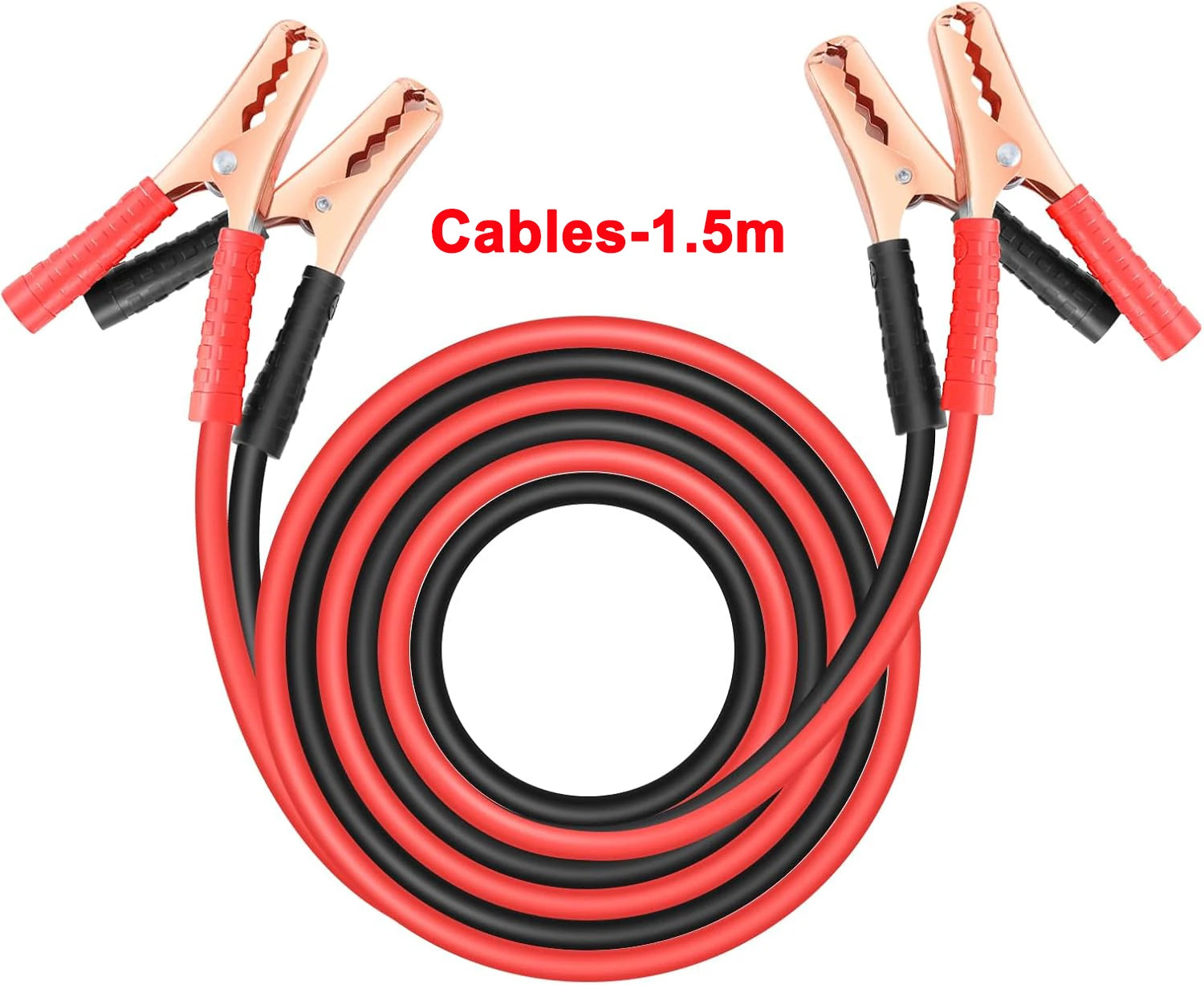 Car Battery Jump Start Cable | For Car/SUV/Truck | Emergency Ignition | Quick Start Power Booster Cable - 1.5m