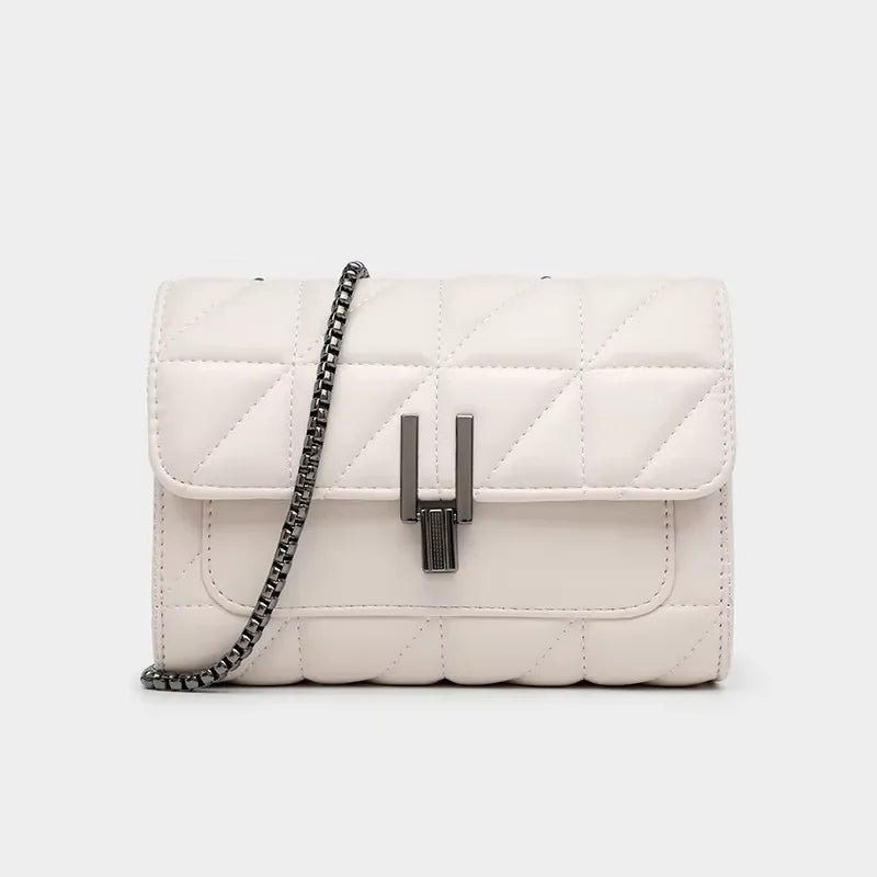 Sac Lingge, sac à chaîne, sac à bandoulière simple, sac à bandoulière de style croisé diagonale pour femmes