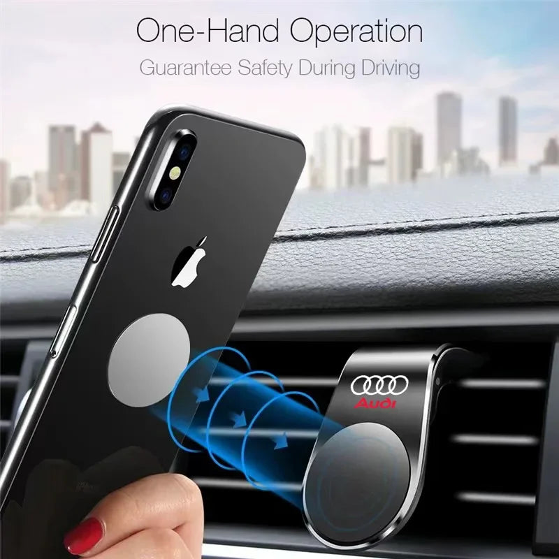Support de téléphone magnétique pour voiture, support à Clip pour Audi RS S Line A3 A4 A5 A6 A7 Quattro Q2 Q3 Q5 Q7, accessoires de voiture