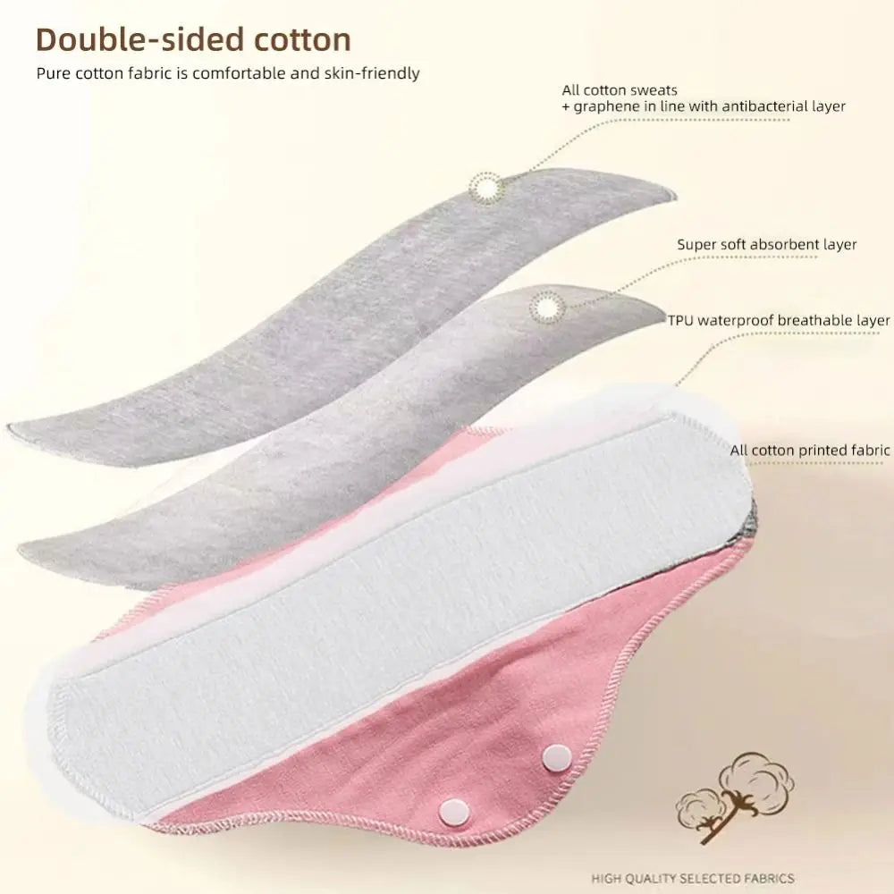 Couche-culotte réutilisable en coton pour adulte, culotte lavable, doublures de culotte, coussin d'hygiène féminine, période pour personnes âgées, prévient les fuites d'urine