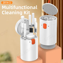 Kit de livres multi-outils pour ordinateur portable, tablette, téléphone, ordinateur portable, kit de nettoyage de clavier portable, brosse de nettoyage pour écouteurs, Airpod, 20 en 1