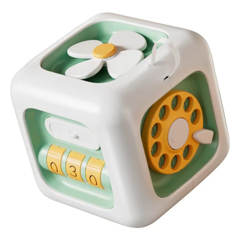 Jouets éducatifs Montessori 6 en 1, planche sensorielle occupée, compétences de pratique pour bébé, Cube de tiroir, jouets éducatifs Fidget pour fille et garçon