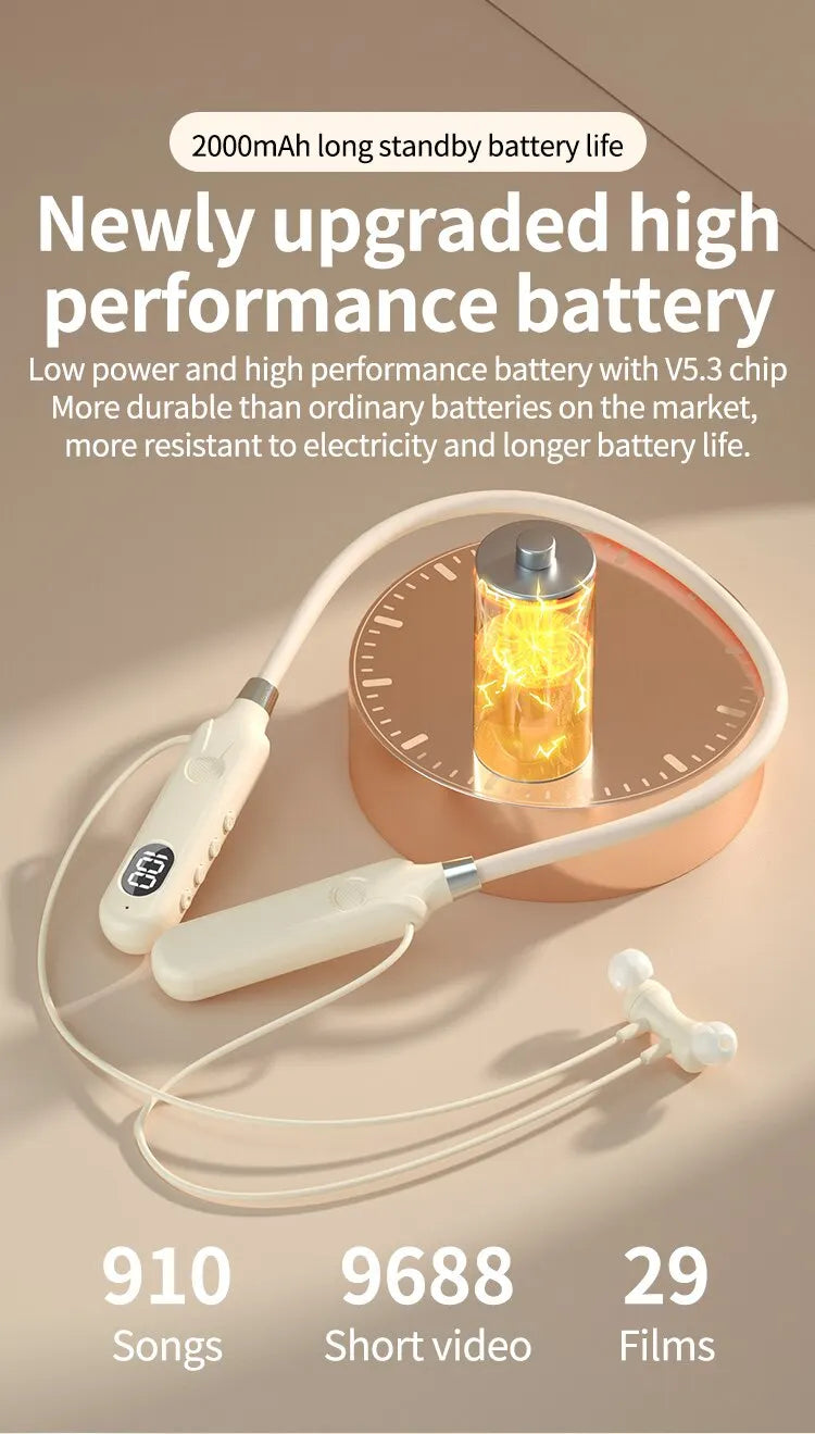 BT-12 Sans Fil Bluetooth Écouteurs Casque Président kband Sports De Plein Air Casque avec Bouton D'affichage Contrôle Écouteurs pour La Musique