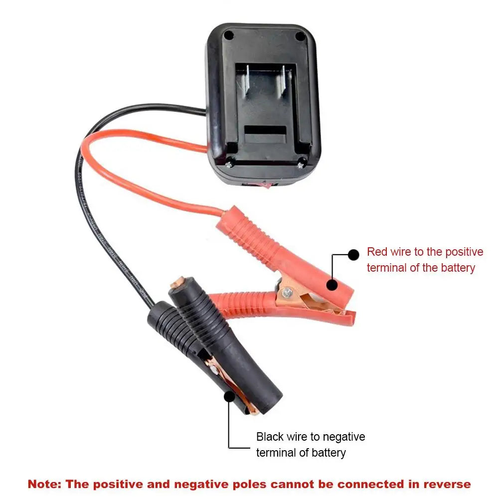 Démarreur d'urgence de voiture pour Makita convertisseur chargeur clé électrique meuleuse marteau électrique démarreur d'urgence de voiture accessoires de voiture