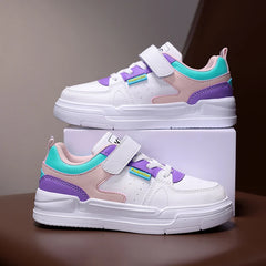 Chaussures de sport imperméables pour enfants, chaussures décontractées pour étudiants, chaussures de planche en cuir à fond plat, chaussures de course pour garçons et filles