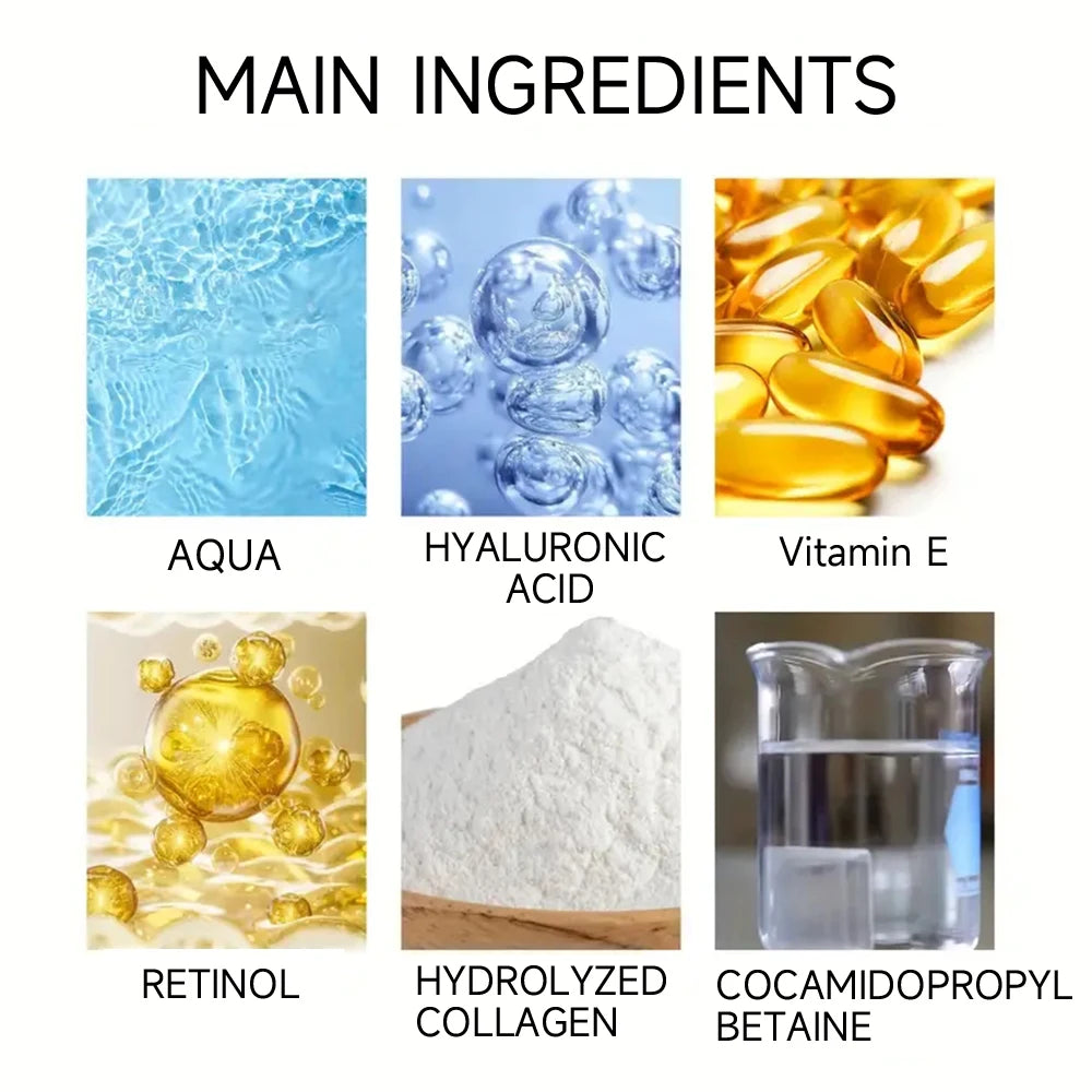 Crème hydratante au collagène pour hommes avec rétinol et vitamines, crème hydratante rafraîchissante et anti-rides