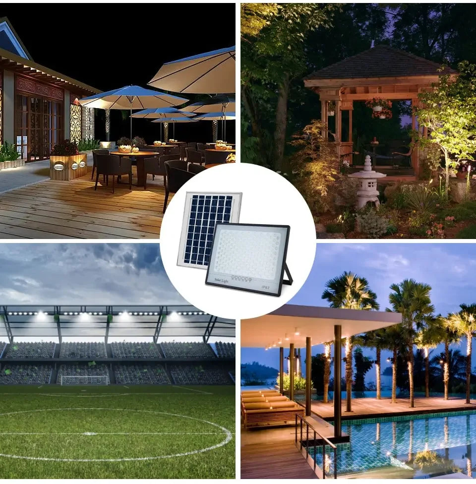 Lampes de jardin LED extérieures à énergie solaire – Spot mural étanche IP67 pour paysage, façades de construction et éclairage de secours