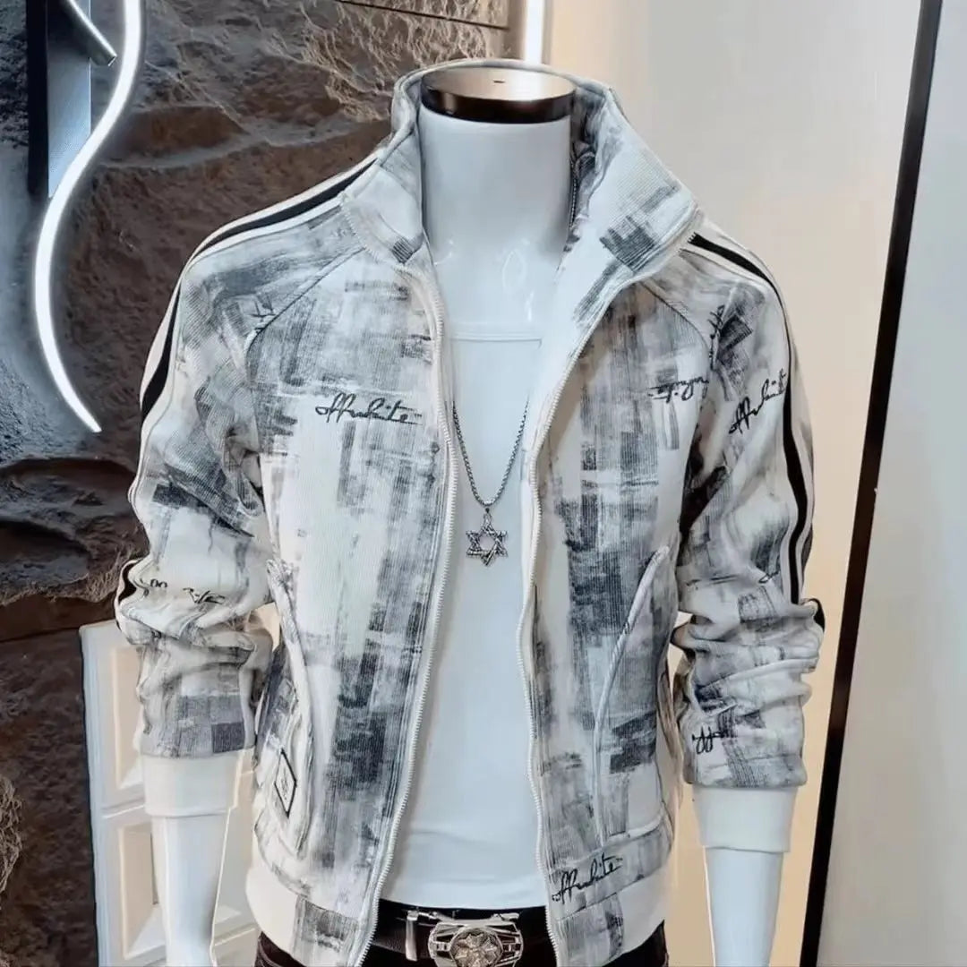 Veste de marque à la mode pour hommes, nouveau modèle rétro décontracté à manches longues, Niche belle