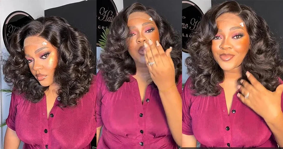 Raw donor human hair wigs 12A 13x4 HD lace front 250% density unprocessed Vietnamese double wave inflatable lace front wig