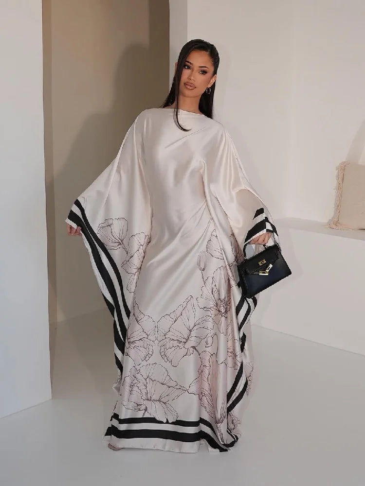 Ramadan Kebaya Muslim Abaya Damen Dubai Luxury Caftan African Dresses for Women Turkey Islam Moroccan Caftan Muslim Women's Dress