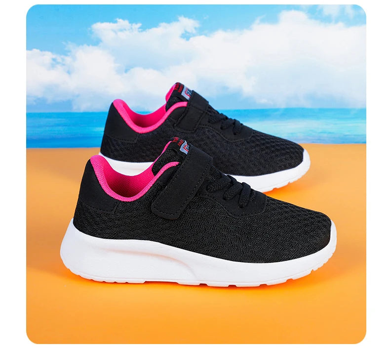 Baskets légères à semelles souples pour enfants, chaussures de sport, de course, de marche, de Tennis, en maille, pour garçons et filles