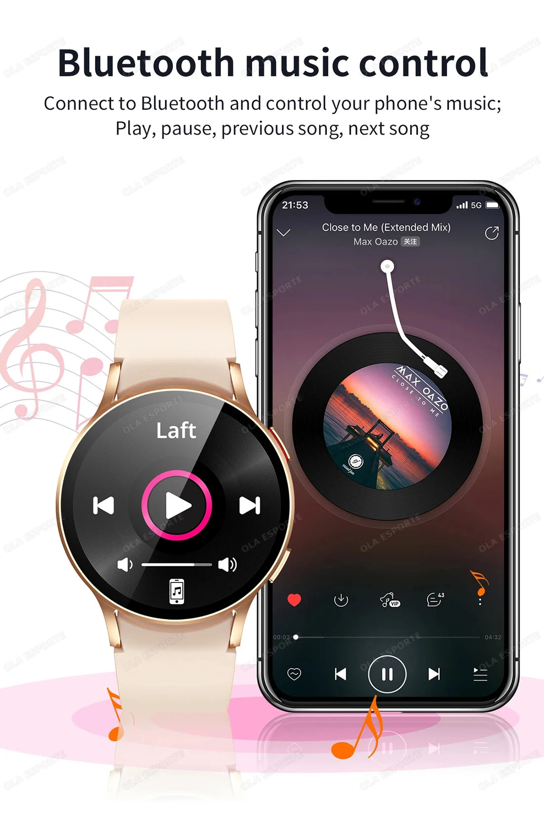 Smartwatch femmes montre 6 surveillance de la santé montre étanche Assistant vocal Bluetooth appel montre intelligente 2025 nouveau