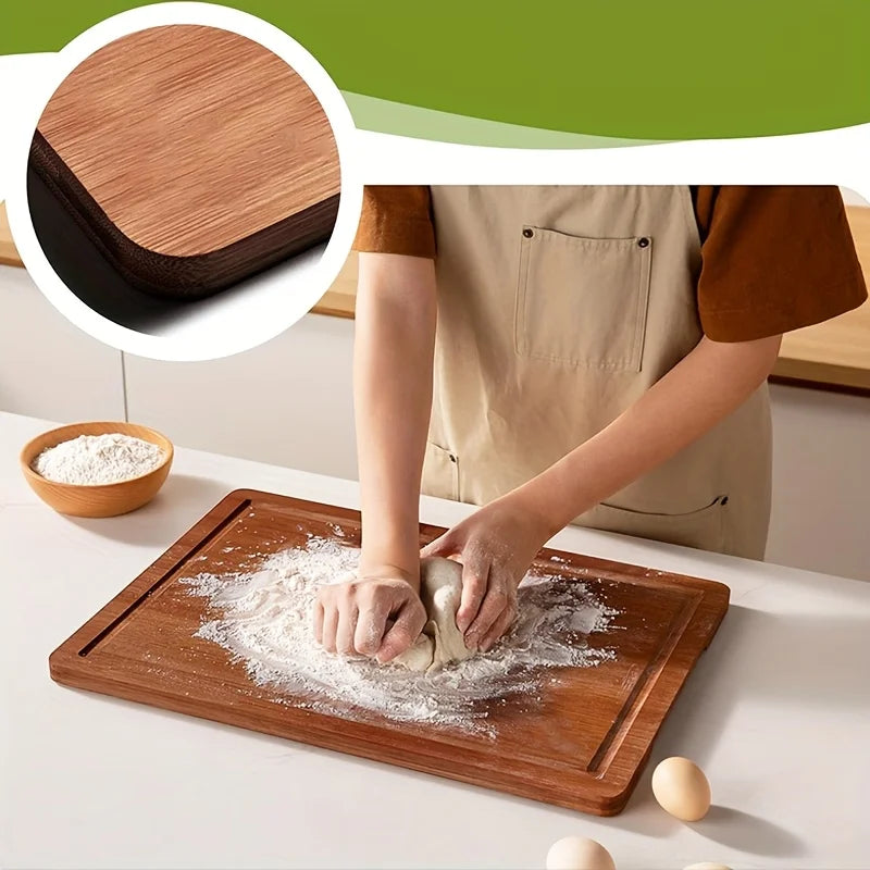 Ensemble de planches à découper en bambou, planche à découper polyvalente épaisse en bois pour viande, légumes et fruits