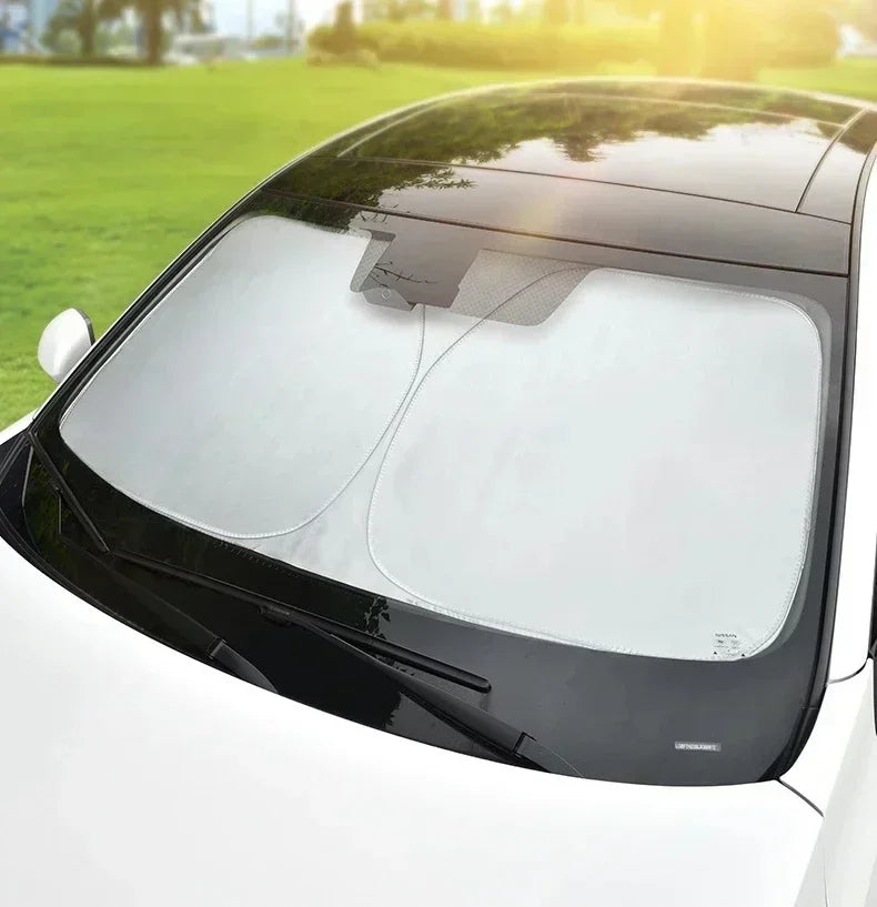 Pare-soleil de voiture, protection solaire, isolation thermique, intérieur général, rideau de pare-brise avant, outil de stationnement de voiture