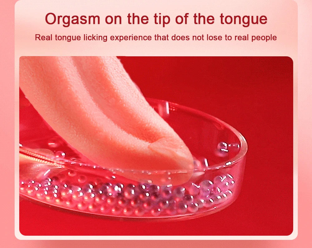 Vibromasseur puissant pour lécher la langue, jouet sexuel pour adulte pour femmes, Masturbation féminine, point G, stimulateur de mamelon, vagin et Clitoris