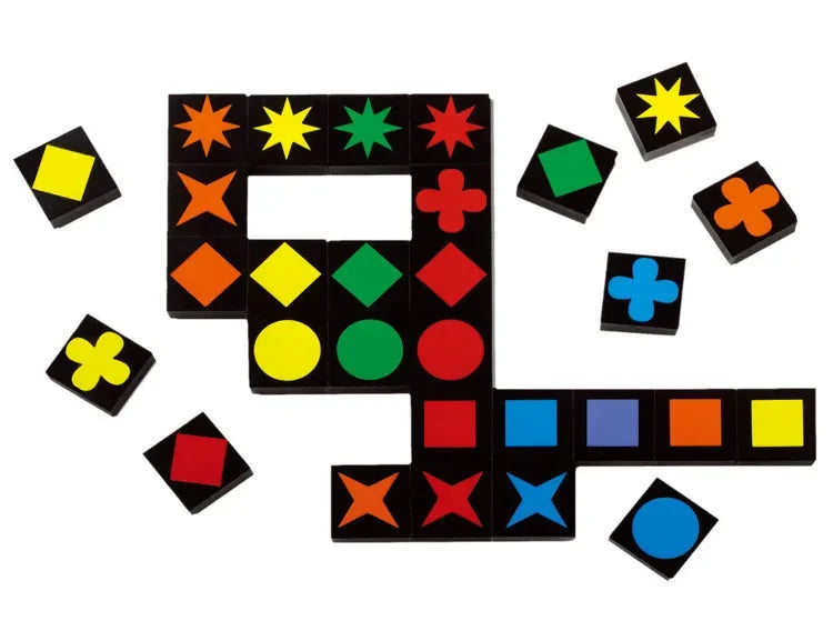 Qwirkle - Explore wooden games for children and adults, parent-child play toy, leisure, learning, gifts, new