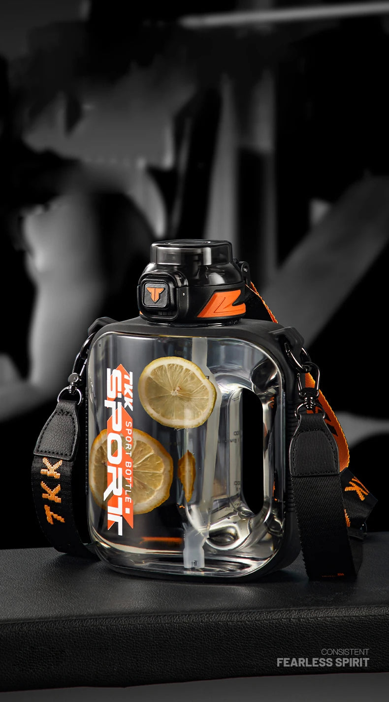 TKK 1/1.6/2L bouteille d'eau de sport TRITAN grande capacité tasse créative résistant à la chaleur en plein air adulte voyage bouilloire salle de sport Fitness cruches