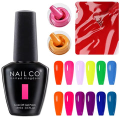NAILCO 15ml Vernis à ongles Gel Vernis Semi Permanent UV Gel Vernis manucure Vernis Nail Art Nude Gel Poliish