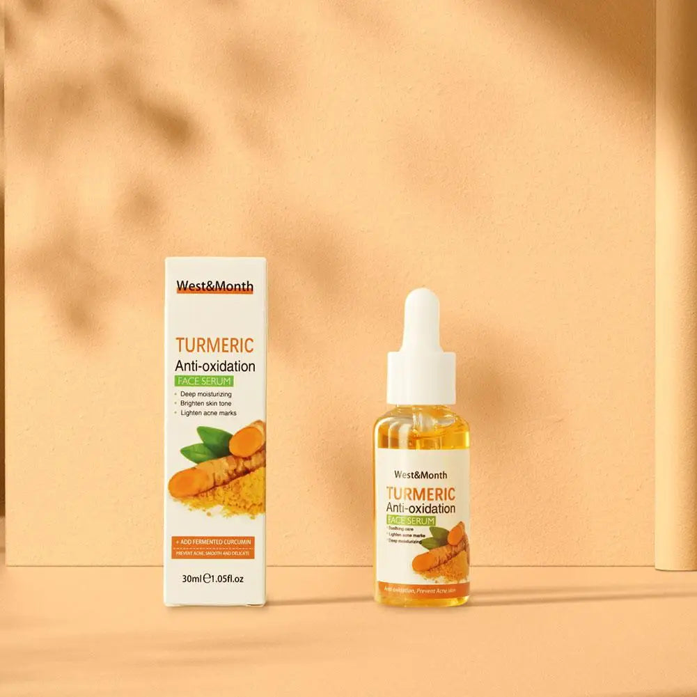 Sérum blanchissant pour le visage au curcuma, anti-d'effets, ration des taches foncées, éclaircissant pour le visage, huile de curcuma Regina
