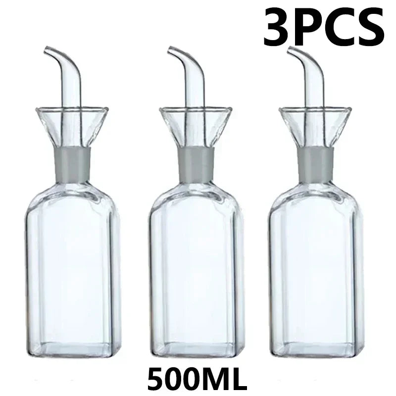 Pot d'huile en verre à haute teneur en Borosilicate, Pots d'huile et de vinaigre anti-fuite pour la cuisine, Pot de Sauce soja, réservoir d'huile, bouteille d'huile d'assaisonnement