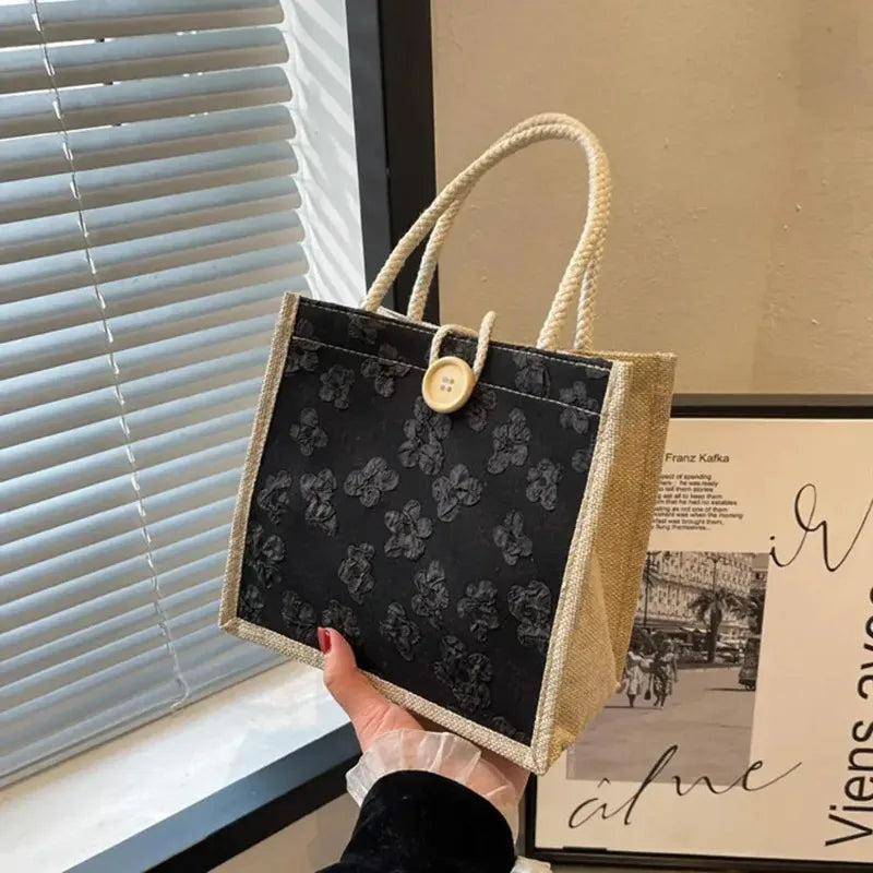 2025 sacs en lin sac à main pour femmes Shopper sac fourre-tout sac de créateur de mode pratique grande capacité pour voyage sac d'épicerie