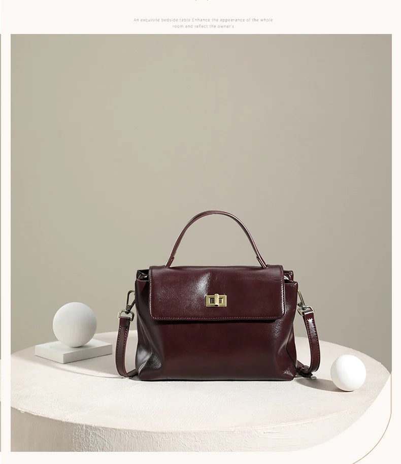 Sac fourre-tout en cuir de vachette véritable pour femme, sac à main en cuir souple pour femme, sacs à bandoulière à la mode, designer de luxe, initié féminin