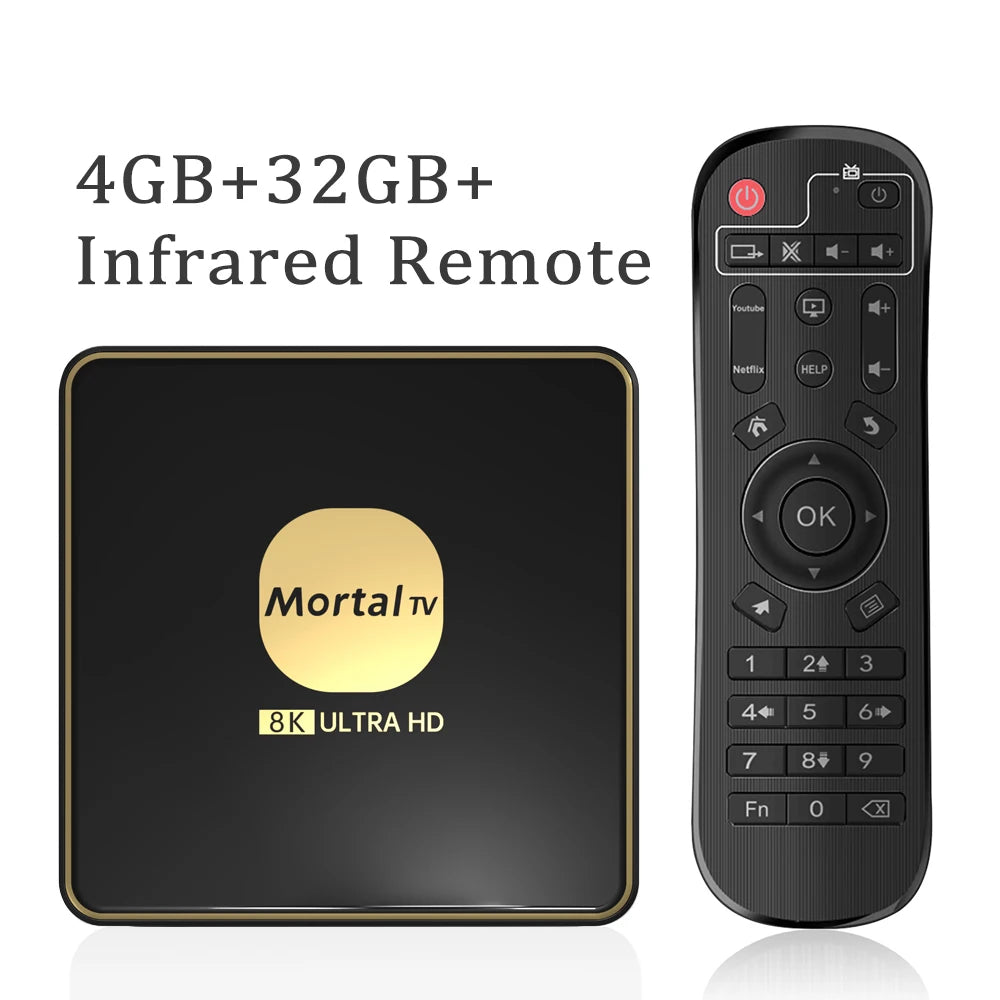 Boîtier Smart TV android 13, wi-fi 6, lecteur multimédia en Streaming 4K HDR10, Rockchip3528, 4 go 64 go, grande mémoire, Bluetooth, Chromecast TV Box T3