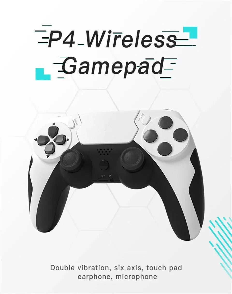 GAMINAlbanP48-Manette de jeu sans fil avec gyroscope à six axes, manette de jeu pour PS4, console PS3, gagne 7, 8, 10 touristes, vibration PC Joystick