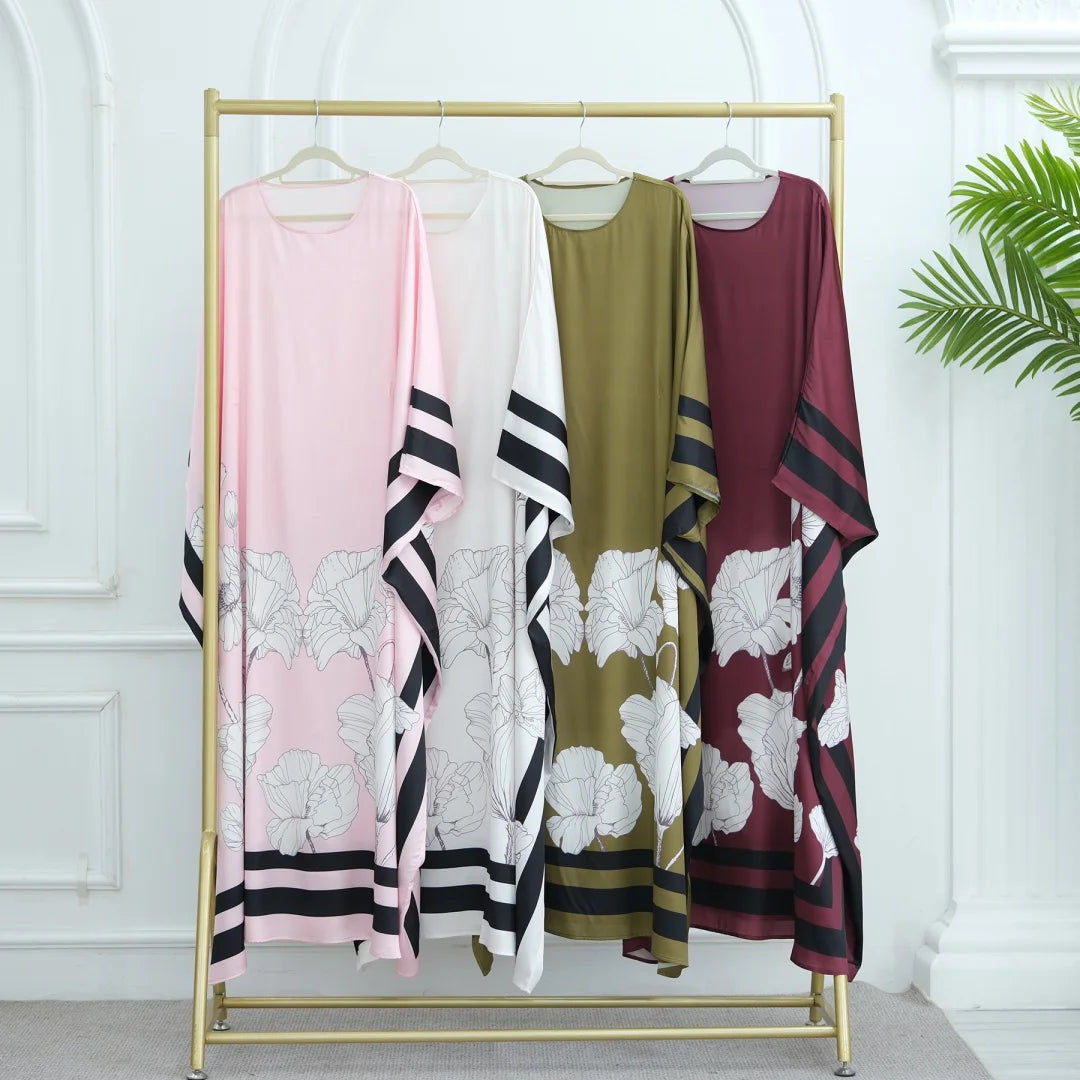 Ramadan Kebaya Muslim Abaya Damen Dubai Luxury Caftan African Dresses for Women Turkey Islam Moroccan Caftan Muslim Women's Dress