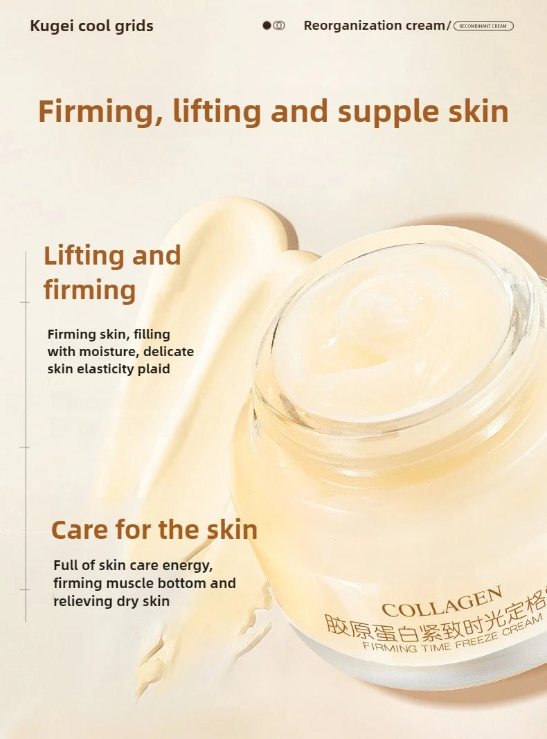 Crème au collagène Lifting Crème raffermissante hydratanteReduce les rides et les ridules éclaircit 50g