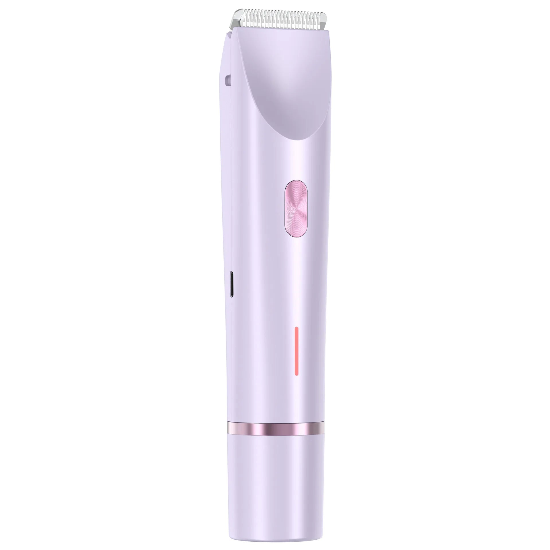 Electric shaver for women, waterproof shaver for wet and dry hair, 2-in-1 double head, double bikini trimmer, hair clipper, detachable head